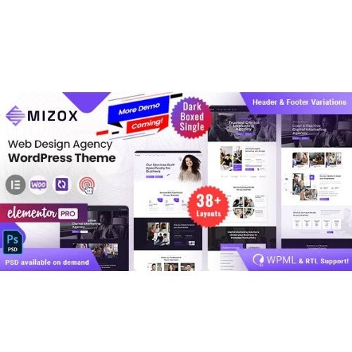 Mizox – Web Design Agency WordPress - Dghut