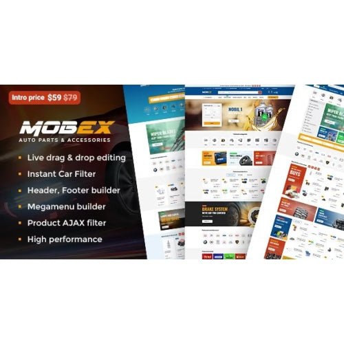 Mobex – Auto Parts WordPress Theme - Dghut