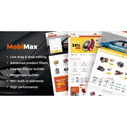 Mobimax – Auto Parts WordPress Theme + WooCommerce Shop - Dghut