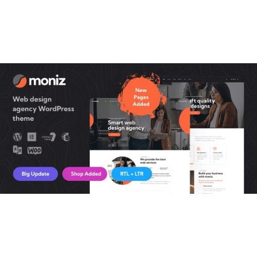 Moniz – Web Design Agency WordPress Theme - Dghut