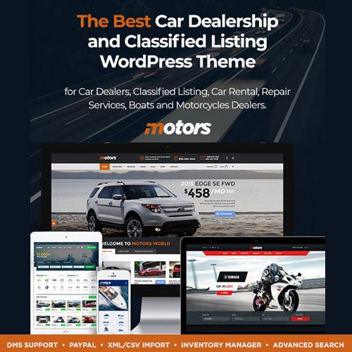Motors – Automotive, Car Dealership, Car Rental, Auto, Classified Ads, Listing WordPress Theme - Dghut