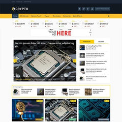 MyThemeShop Crypto Bitcoin & Cryptocurrency WordPress Theme - Dghut