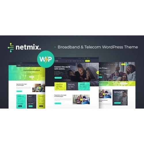 Netmix | Broadband & Telecom Internet Provider WordPress Theme - Dghut