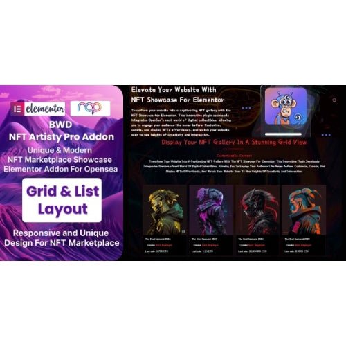 NFT Artisty Pro (OpenSea NFT Marketplace) - Dghut
