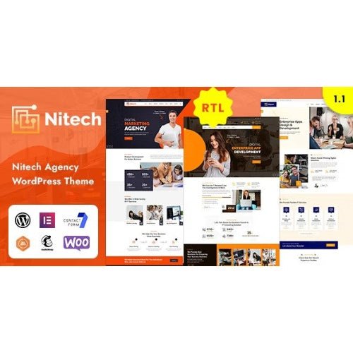 Nitech – Agency & Technology Services WordPress Theme - Dghut