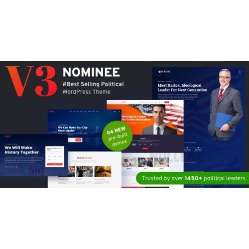 Nominee – Political WordPress Theme for Candidate/Political Leader - Dghut