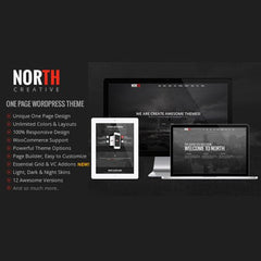 North – One Page Parallax WordPress Theme - Dghut