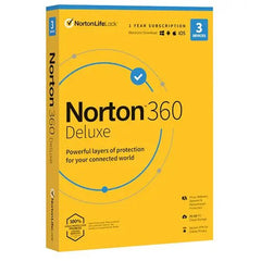 Norton 360 Deluxe 25GB 1 Year 3 Devices Antivirus Spyware Malware - Dghut