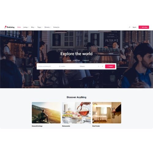 OneListing Pro – WordPress Theme for Business Directory (Premium) - Dghut