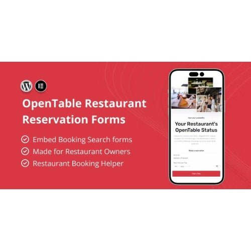 OpenTable Restaurant Reservation Forms for Elementor - Dghut