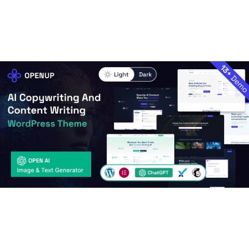 Openup – AI Content Writer & AI Application WordPress Theme - Dghut
