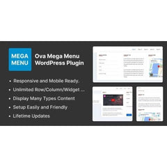Ova Mega Menu WordPress Plugin - Dghut