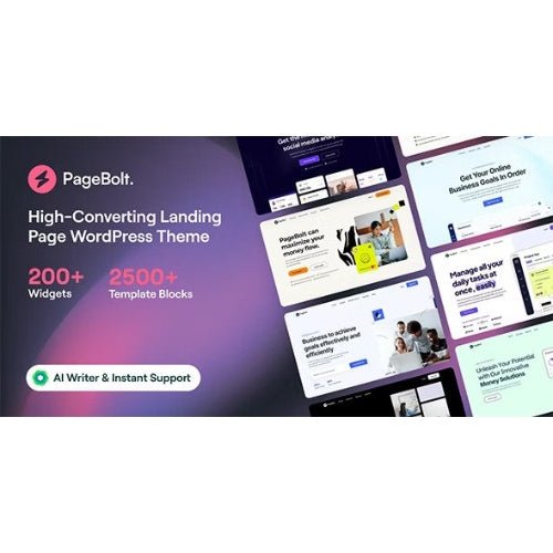 PageBolt – Landing Page WordPress Theme - Dghut