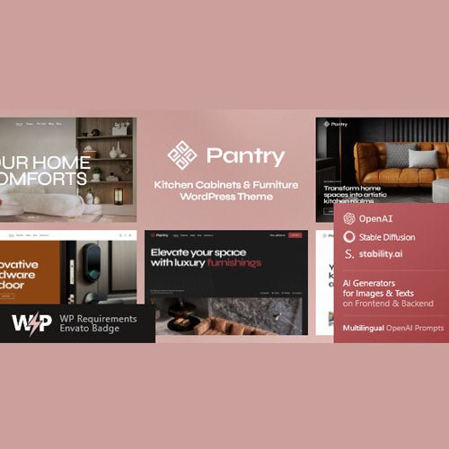 Pantry — Kitchen Cabinets & Furniture WordPress Theme - Dghut