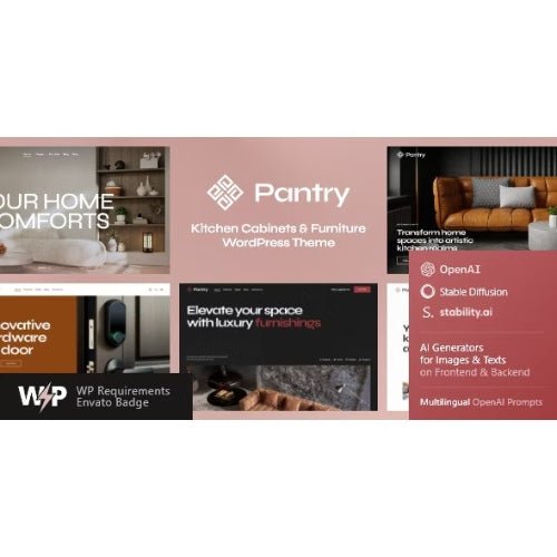 Pantry — Kitchen Cabinets & Furniture WordPress Theme - Dghut