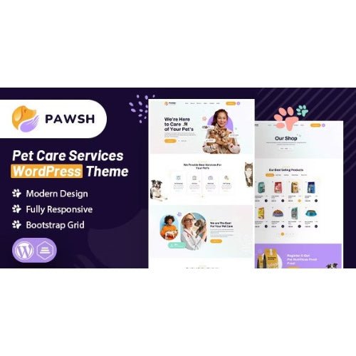 Pawsh | Pet Care Services WordPress Theme - Dghut