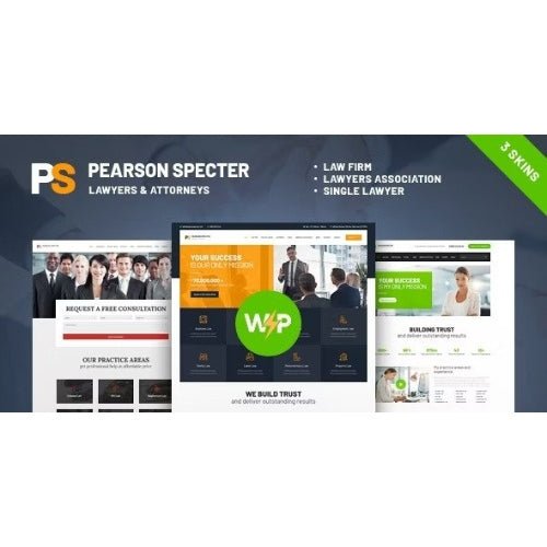 Pearson Specter | Lawyer & Attorney WordPress Theme - Dghut