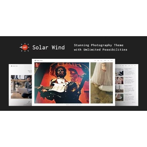 Photography WordPress Theme – SolarWind - Dghut