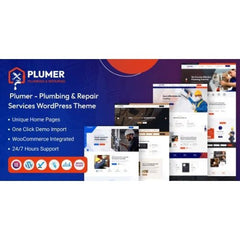 Plumer – Plumbing & Repair Services WordPress Theme - Dghut