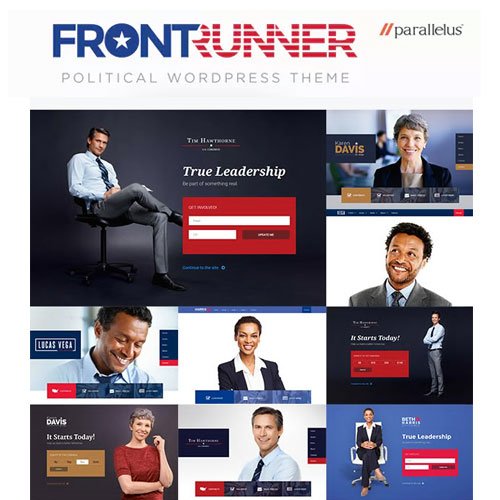 Political WordPress Theme – FrontRunner - Dghut