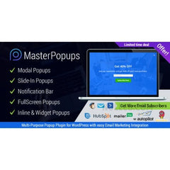 Popup Plugin for WordPress & Popup Editor – Master Popups for Email Subscription - Dghut