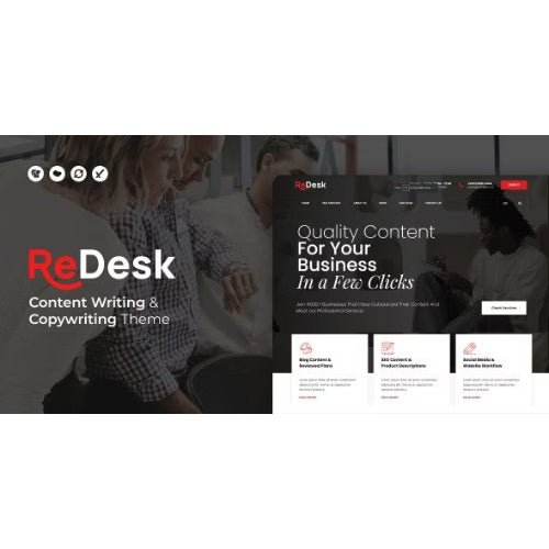 ReDesk – Content Writing & Copywriting Theme - Dghut
