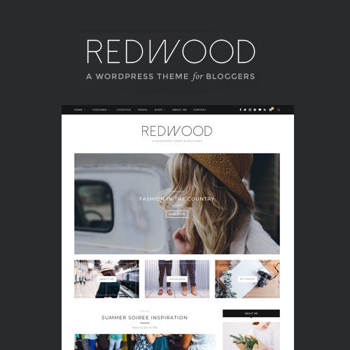 Redwood – A Responsive WordPress Blog Theme - Dghut