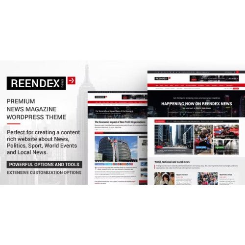 Reendex – Broadcast News Magazine WordPress Theme - Dghut