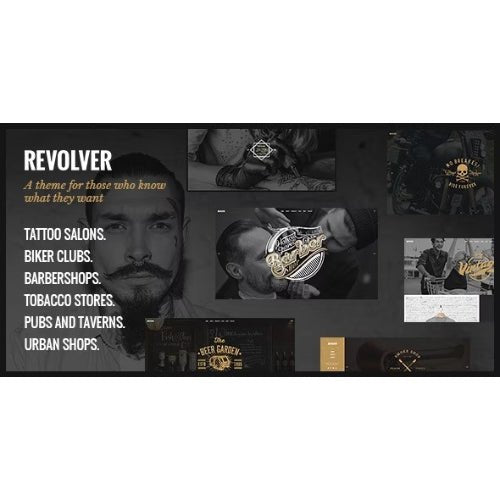 Revolver – Tattoo Studio and Barbershop Theme - Dghut