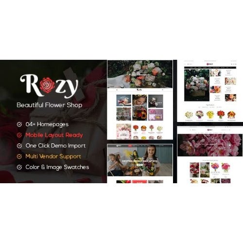 Rozy – Flower Shop WooCommerce WordPress Theme (4+ Indexes + Mobile Layouts Ready) - Dghut