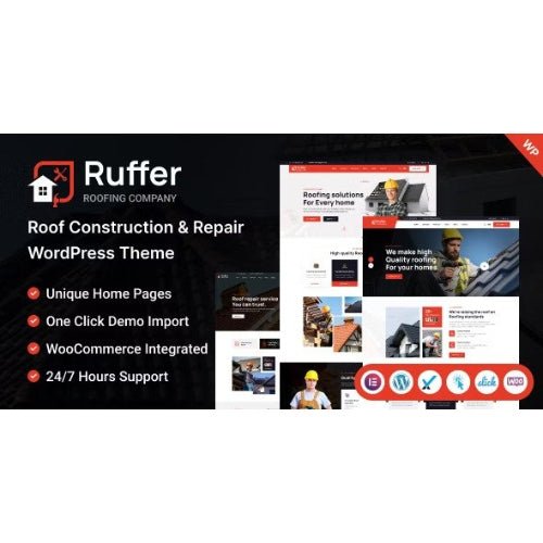 Ruffer – Roof Construction & Repair WordPress Theme - Dghut