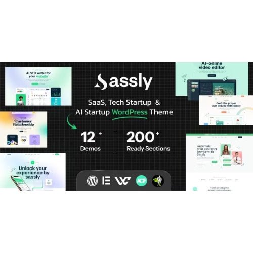 Sassly | SaaS, AI & Tech Startup Theme - Dghut