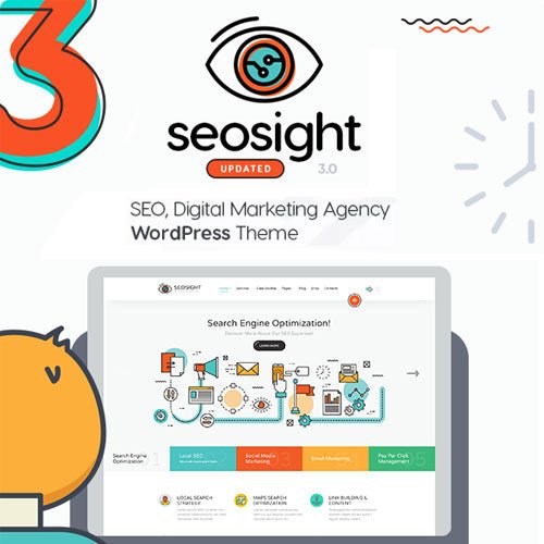Seosight – SEO, Digital Marketing Agency WP Theme with Shop - Dghut