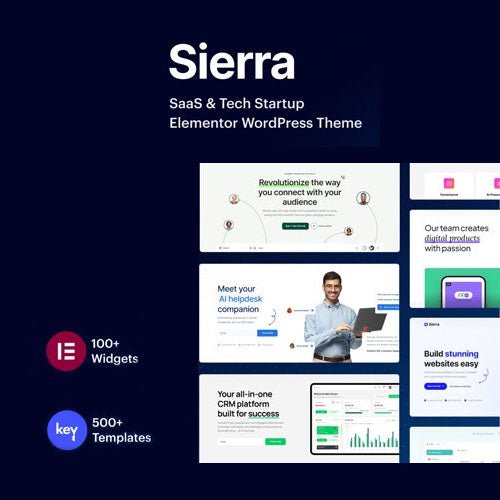 Sierra – SaaS & Tech Startup Elementor WordPress Theme - Dghut