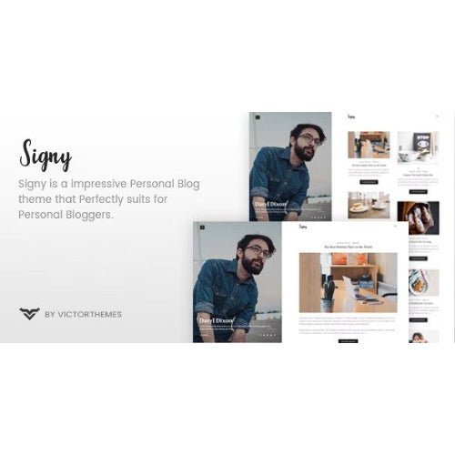 Signy – A Personal Blog WordPress Theme - Dghut