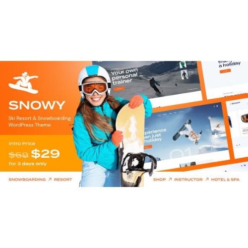 Snowy – Ski Resort & Snowboarding WordPress Theme - Dghut
