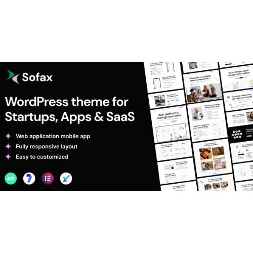 Sofax – Software & Startup WordPress Theme - Dghut