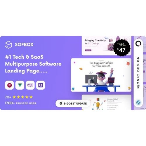 Sofbox – Tech & SaaS Multipurpose Software Landing Page - Dghut