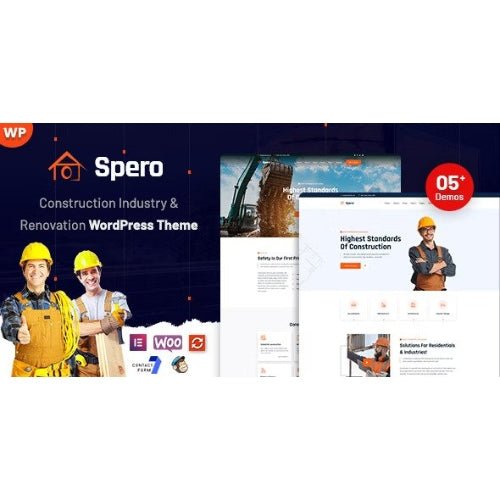 Spero – Construction Industry WordPress Theme - Dghut