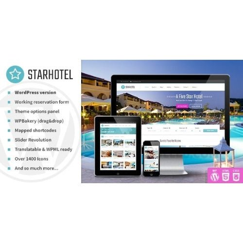 Starhotel – Hotel WordPress Theme - Dghut
