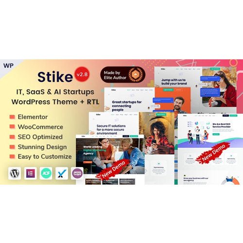 Stike – Technology & SEO IT Startup WordPress Theme - Dghut