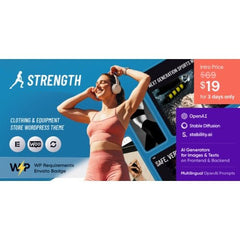Strength – Sports Store & Equipment Shop WordPress Theme - Dghut