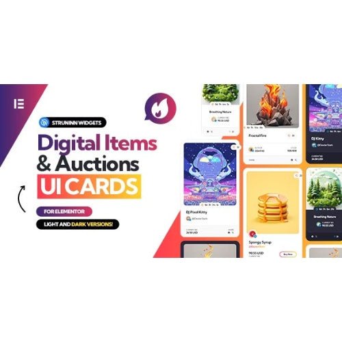 Struninn – Digital Items and Auctions – UI Cards for Elementor - Dghut