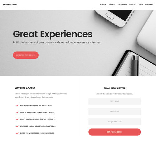 StudioPress Digital Pro Genesis WordPress Theme - Dghut