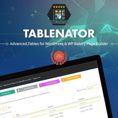 Tablenator – Advanced Tables for Visual Composer - Dghut