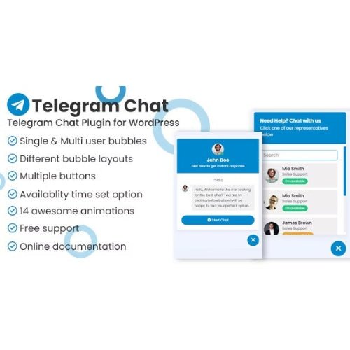 Telegram Chat Support Pro WordPress Plugin - Dghut