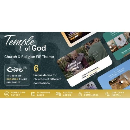 Temple of God – Religion and Church WordPress Theme - Dghut