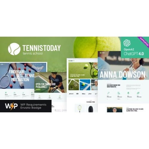 Tennis Today | Sport School & Events WordPress Theme | Education - Dghut