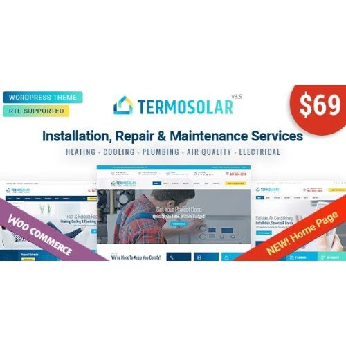 Termosolar – Maintenance Services WordPress Theme - Dghut