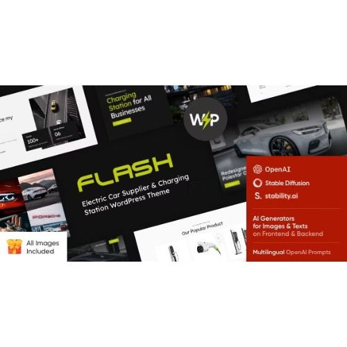 The Flash – Electric Car & Charging Station WordPress Theme - Dghut